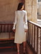 Сукня А-силуету молочного кольору | 6257792 | фото 6