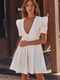Сукня А-силуету молочного кольору | 6257829 | фото 2