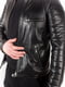 Куртка кожаная черная | 6257747 | фото 6