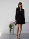 Сукня А-силуету чорна в принт | 6259094 | фото 2