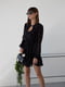 Платье А-силуэта черное в принт | 6259094 | фото 4