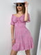 Сукня А-силуету рожева в квітковий принт | 6259117 | фото 4