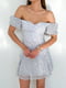 Сукня А-силуету біла в принт | 6259242 | фото 2