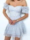 Сукня А-силуету біла в принт | 6259242 | фото 4
