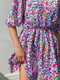 Платье А-силуэта разноцветное в принт | 6259313 | фото 2