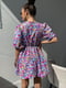 Платье А-силуэта разноцветное в принт | 6259313 | фото 4