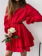 Сукня А-силуету червона | 6259315 | фото 2