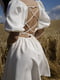 Платье А-силуэта молочного цвета | 6259318 | фото 2