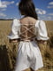 Сукня А-силуету молочного кольору | 6259318 | фото 3