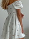 Платье А-силуэта белое в принт | 6259323 | фото 6