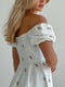 Платье А-силуэта белое в принт | 6259323 | фото 7