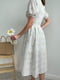 Сукня А-силуету біла в квітковий принт | 6259391 | фото 4