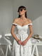 Сукня А-силуету біла в принт | 6259394 | фото 2