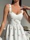 Платье А-силуэта белое в принт | 6259394 | фото 3