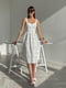 Сукня А-силуету біла в принт | 6259394 | фото 4