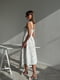 Платье А-силуэта белое в принт | 6259394 | фото 5