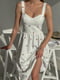Сукня А-силуету біла в принт | 6259394 | фото 6
