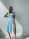 Платье А-силуэта голубое | 6259396 | фото 6