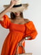 Сукня А-силуету помаранчева | 6259399 | фото 2