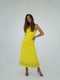 Платье А-силуэта желтое | 6259403 | фото 2