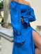 Платье А-силуэта синее | 6259409 | фото 3