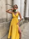 Сукня А-силуету жовта | 6259410 | фото 3