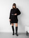 Платье-свитер черное | 6259423 | фото 4