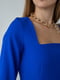 Платье-футляр синее | 6259445 | фото 2