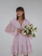 Сукня А-силуету рожева в принт | 6259510 | фото 2
