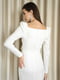 Платье-футляр белое | 6259670 | фото 5
