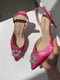 Туфли атласные розовые | 6259785 | фото 4
