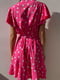 Платье А-силуэта розовое в горошек | 6259860 | фото 2