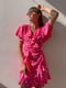 Сукня А-силуету рожева в горошок | 6259860 | фото 3