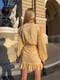 Сукня А-силуету жовта в принт | 6259869 | фото 3