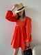 Платье А-силуэта оранжевого цвета | 6259878 | фото 2