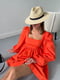 Сукня А-силуету помаранчева | 6259878 | фото 3