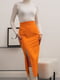 Спідниця-міді помаранчева з фігурним вирізом | 6260051 | фото 3