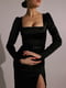 Платье-футляр черное | 6260298 | фото 2