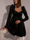 Сукня А-силуету чорна | 6260300 | фото 3