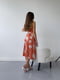 Сукня А-силуету помаранчева в принт | 6260379 | фото 6