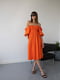 Платье А-силуэта оранжевого цвета | 6260387