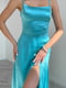Платье А-силуэта голубое | 6260404 | фото 3