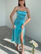 Платье А-силуэта голубое | 6260404 | фото 5