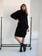 Платье-свитер черное | 6260599