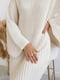 Платье-свитер белое | 6260654 | фото 2