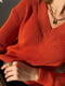 Пуловер терракотового цлвета | 6260829 | фото 2