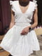 Платье А-силуэта белое | 6260858 | фото 4