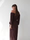 Платье А-силуэта цвета хаки в принт | 6261043 | фото 4