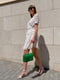 Сукня А-силуету біла в принт | 6261091 | фото 4