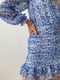 Платье А-силуэта синее | 6261141 | фото 2